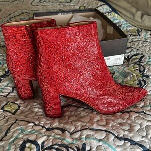 Betsey Johnson Cady Rhinestone Boots size 10M
